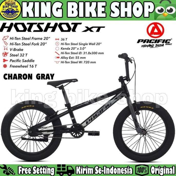 Sepeda Anak Laki BMX PACIFIC HOTSHOT XT Ukuran 20 Inch Jumbo 3.0 Usia 8-11 Tahun
