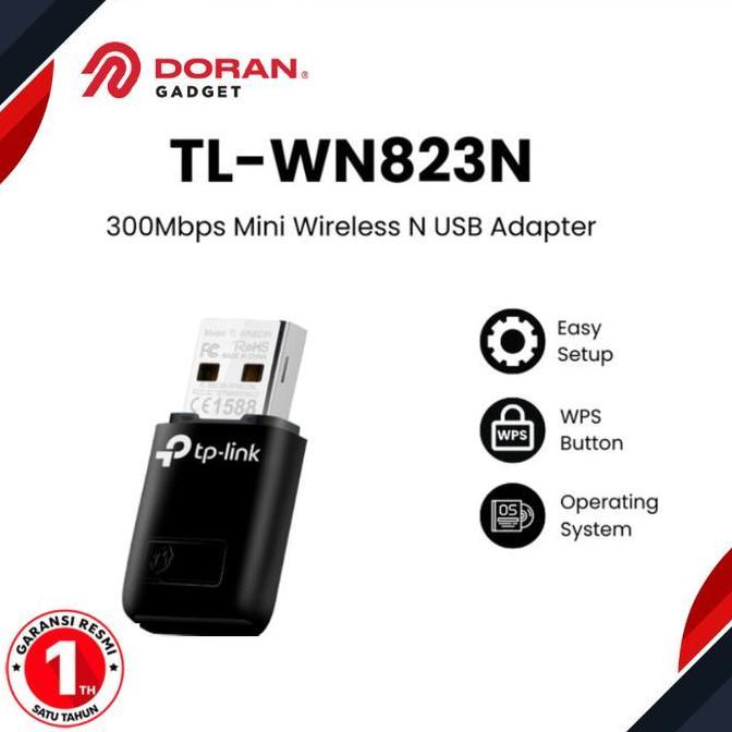 TP-LINK TL-WN823N 300Mbps Mini Wireless N USB Adapter - Garansi 1th