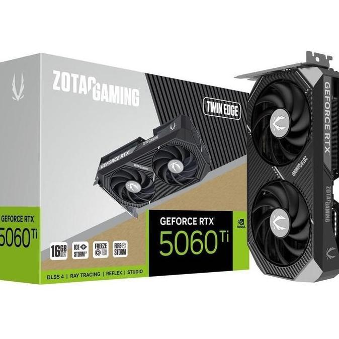 ZOTAC GAMING GEFORCE RTX 5060 TI 16GB TWIN EDGE BLACK |  VGA RTX 5060Ti
