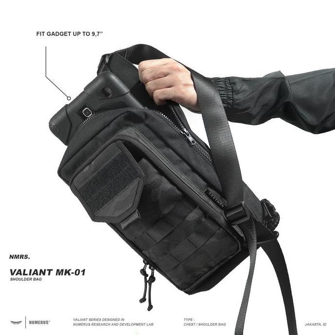Valiant shoulder bag MK l - sling bag - waistbag - tactical - techwear - water resist - numerus - ta