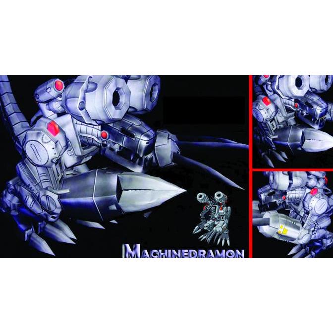(Mainan Kertas) DIY Papercraft Lembar Pola Figure Digimon Machinedramon 50cm