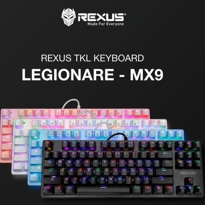 Rexus MX9 Legionaire TKL Mechanical Gaming Keyboard Mekanikal MX 9