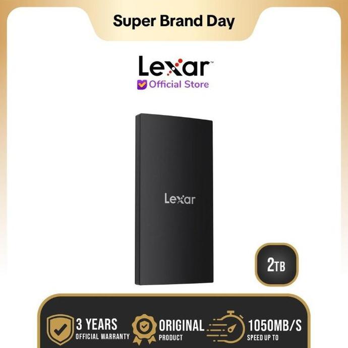 Lexar SL300 SSD External Portable 2TB - 2 TB USB-C 3.2