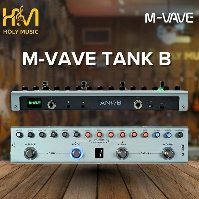 Murah M-Vave Tank B Tank-B Bass Guitar Strip Pedal