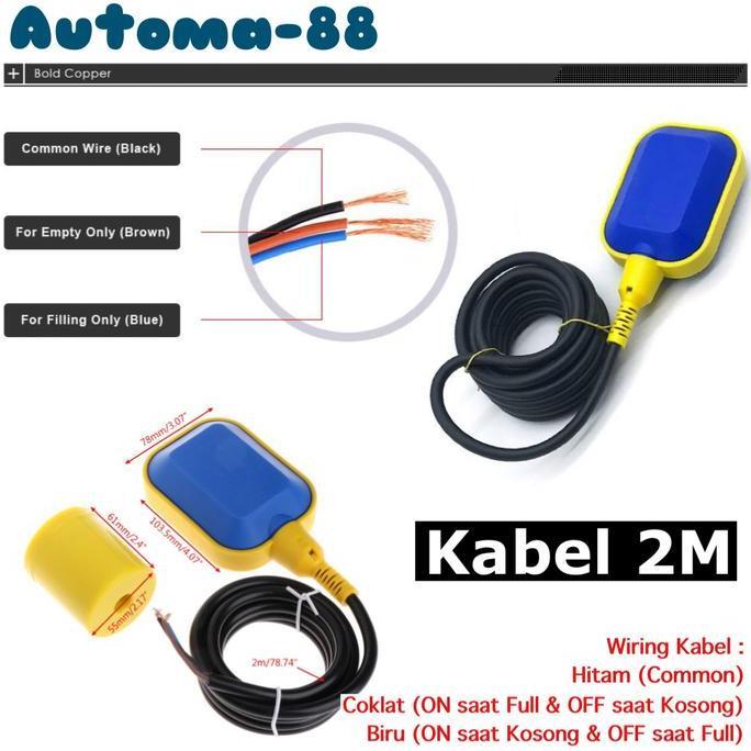 AMC LIQUID FLOAT LEVEL SWITCH SENSOR UNTUK AIR MINYAK OIL