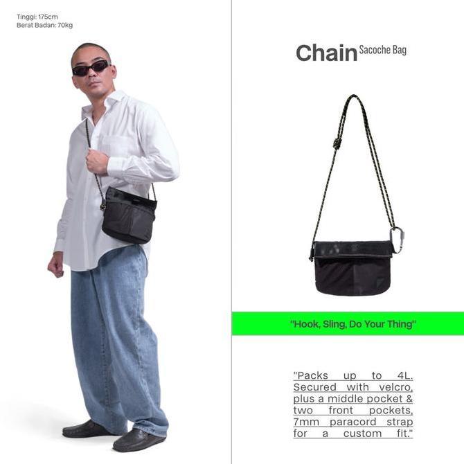 SYMA. Chain Sacoche Sling Bag