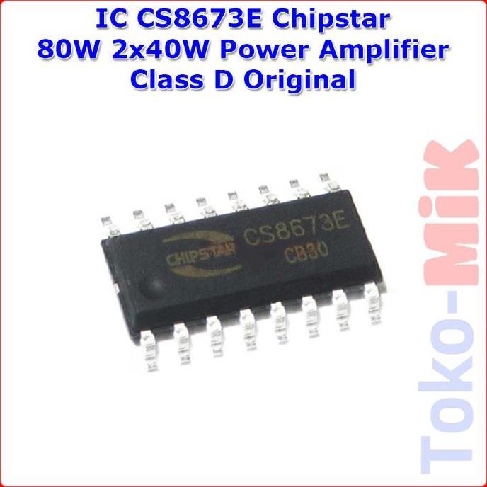 Ic Cs8673E Cs8673 80W 2X40W Class D Audio Power Amplifier Stereo Mono