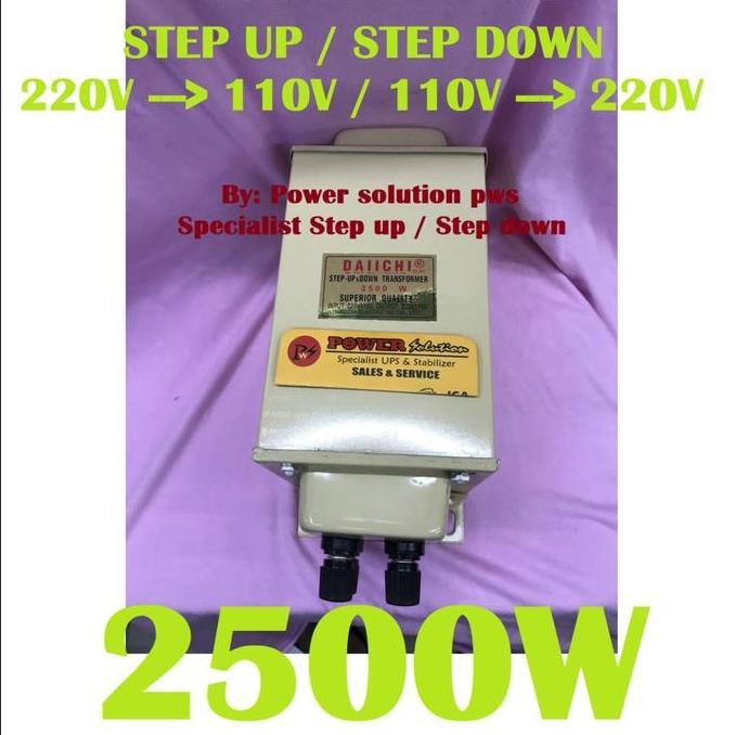 STEP UP STEP DOWN DAIICHI 2500W 220 ke 110V Atau 110V ke 220V