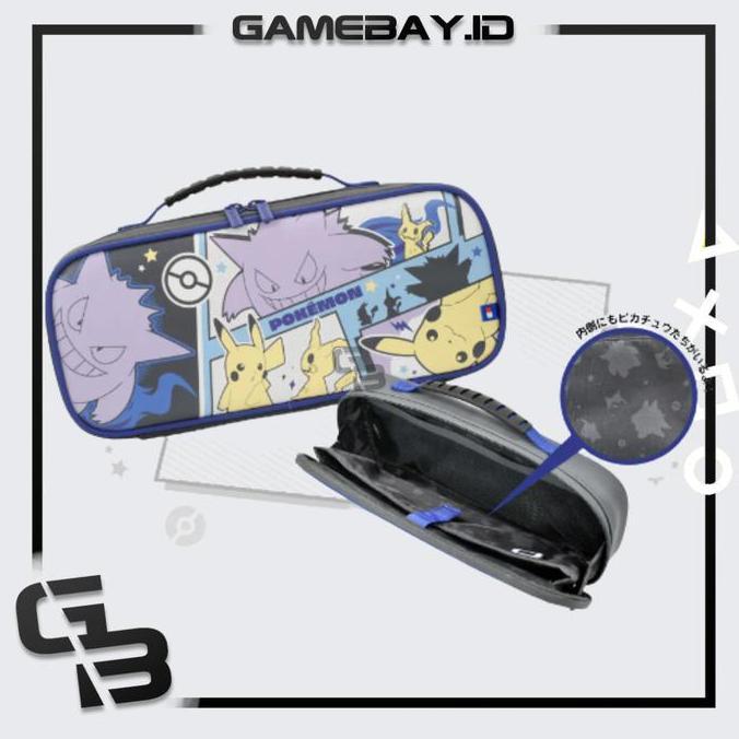 Nintendo Switch HORI V1 / V2 / Oled Carrying Case Pikachu x Mimikyu x Gengar (HORI) / Pouch / Bag