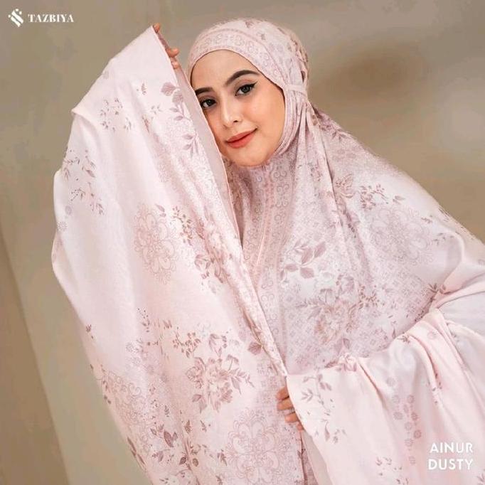 Sale Original 100% Mukena Tazbiya Premium Ainur Series | Mukena Rayon Satin 2In1 Free Sajadah | Muke