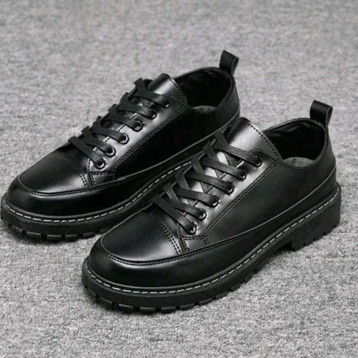 Promo Sepatu Pantofel Pria Kulit Asli Docmart Terbaru Import Kekinian