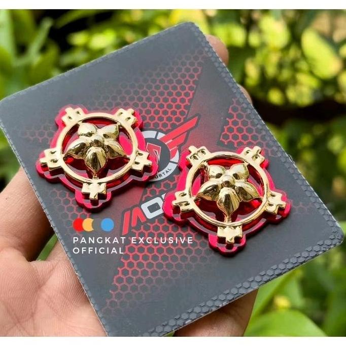 PIN KERAH ASN - MONOGRAM ASN WARNA EMAS DAN SILVER