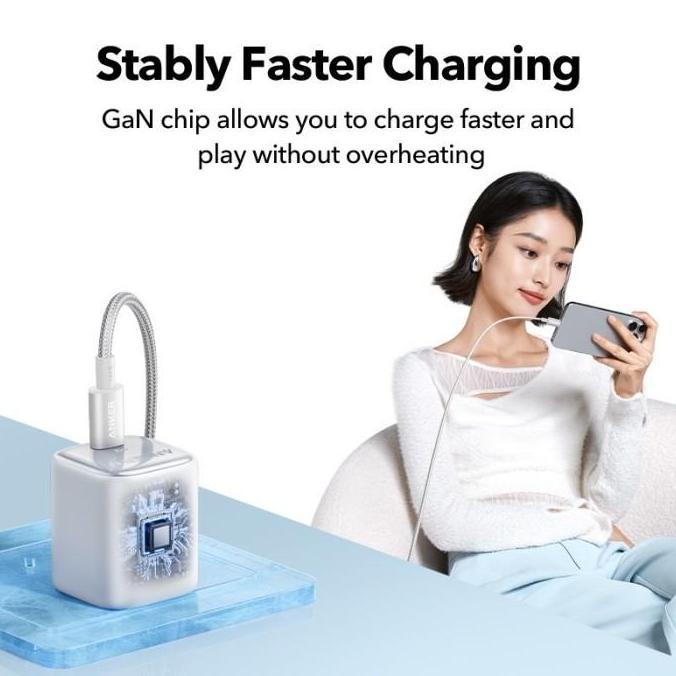 Promo Anker Zolo Charger Adaptor Usb C 20W With Kabel Type C To Lightning