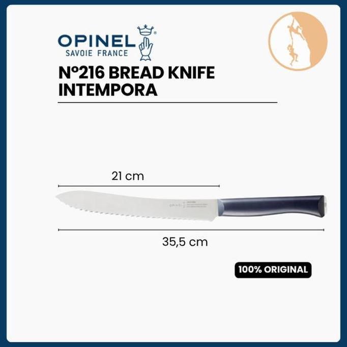 Pisau Dapur/Roti Baquette Import - Opinel No.216 Bread Knife Intempora
