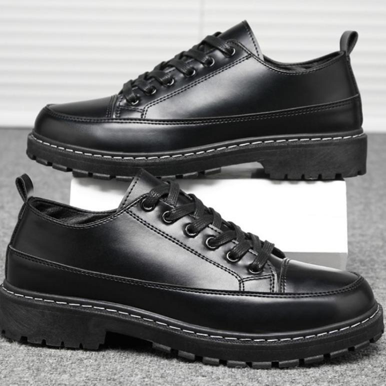 Grade Ori Sepatu Pantofel Docmart Kulit Original Sepatu Kantor Pria Terlaris