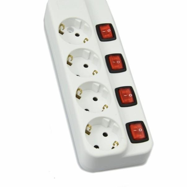 New Krisbow Colokan Listrik Stop Kontak 3/4/5/6 Socket Lubang On/Off