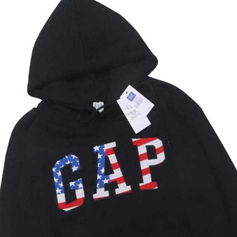 GARANSI JAKET GAP - HOODIE GAP ABU LOGO BORDIR PRIA WANITA DEWASA TEBAL PREMIUM DISTRO
