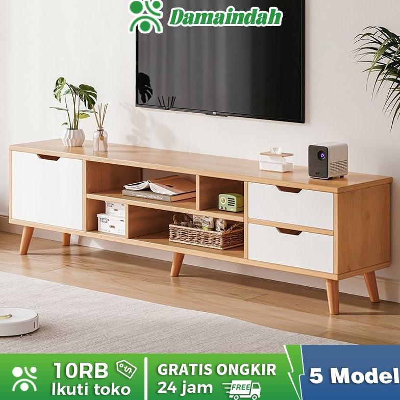 100% Aman Damaindah Rak Tv / Meja Tv Minimalis Modern Terbaru/ Lemari Tv / Buffet Tv / Kabinet Tv /T