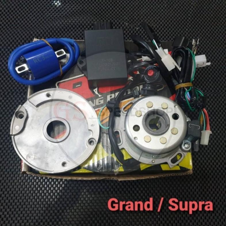 Magnet Rotor Racing Pengapian YZ RC3 Universal 1 Set berikut CDI RC3 Koil Coil Kumparan Pengapian RC