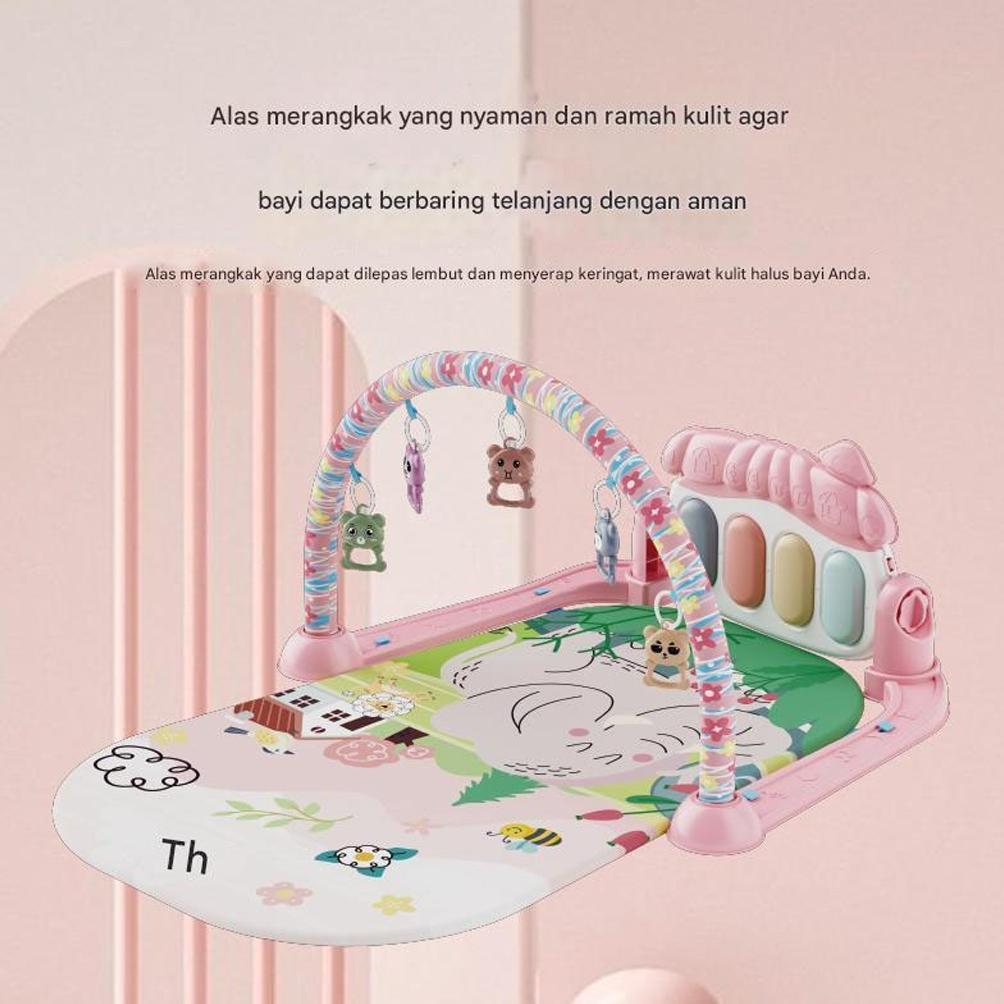 HOT DEALS TINY TREASURES MART PIANO KAKI BAYI 0-36 BULAN BAYI GYM PLAYGYM MAINAN BAYI RATTLE PLAYMAT