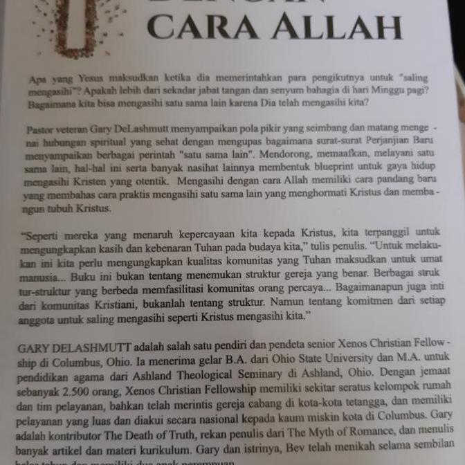 Mengasihi Dengan Cara Allah