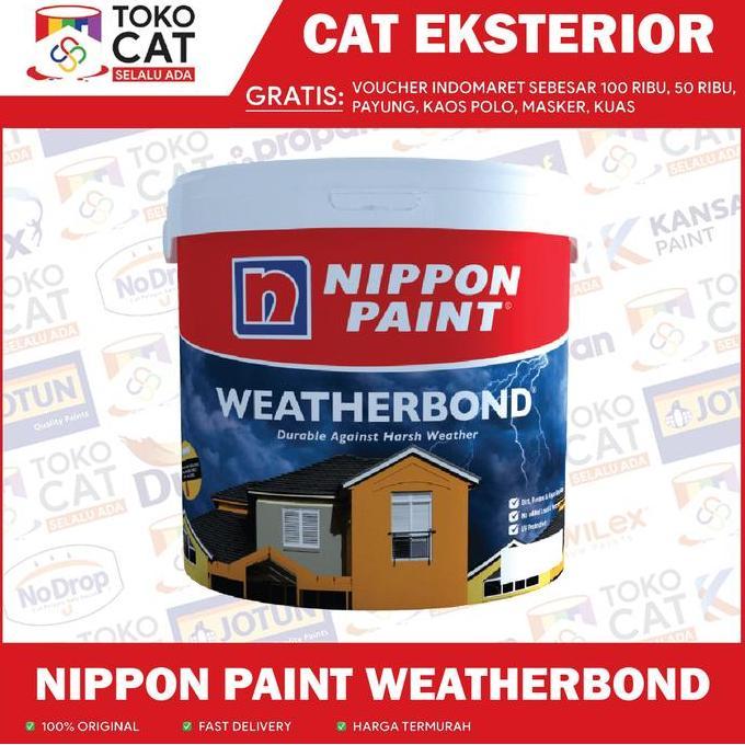 Nippon Paint Weatherbond Cat Tembok Tinting / Oplos / Putih 20 L Pail