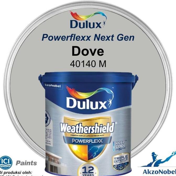 DULUX WEATHERSHIELD POWERFLEXX 20 LT - DOVE 40140M