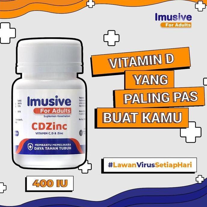 Lansungkirim- Imusive Cd Zinc Multivitamin Isi 60 Kapsul