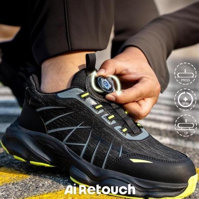 SEPATU KERJA SAFETY TALI PUTAR RINGAN