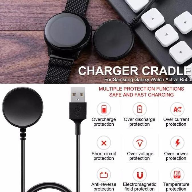 KABEL DATA CASAN CHARGER JAM USB CABLE SAMSUNG GALAXY WATCH 8 7 6 5 4 3 / CLASSIC / PRO / ACTIVE 1 2