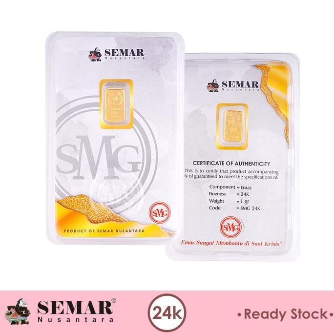 pakjajang_toys - logam mulia smg gold press 1gram emas batangan semar nusantara