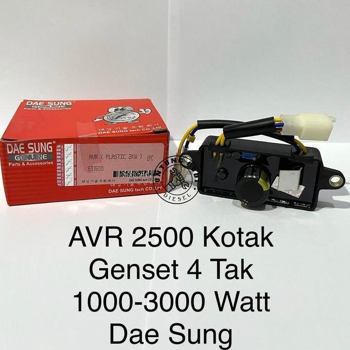 AVR 2500 DaeSung Bentuk Kotak ET1500 Genset 1000-3000 Watt ET2500 ET2800 ET3000 ET3500 ET4000 ET4500
