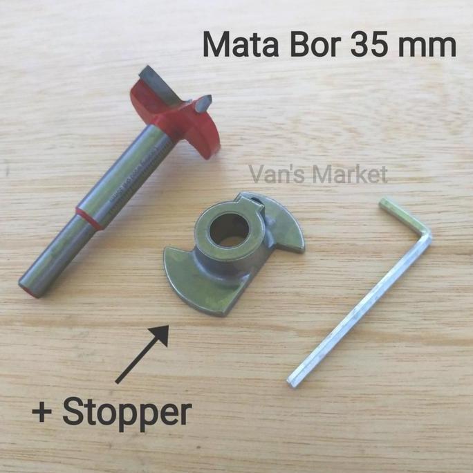 Mata Bor Engsel Sendok 35 mm