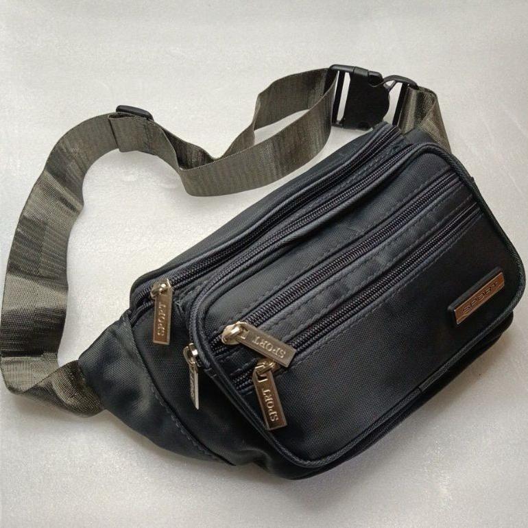 Best Deals Tas Waistbag Selempang & Bahu Sport Bag Jingpin || Tas Pinggang Denim Jingpin Pria Waterp