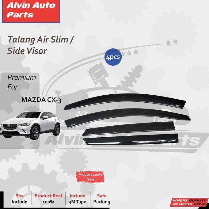 TALANG AIR MAZDA CX3 / SIDE VISOR MAZDA CX-3 / ACCESSORIES MAZDA CX 3 DISKON