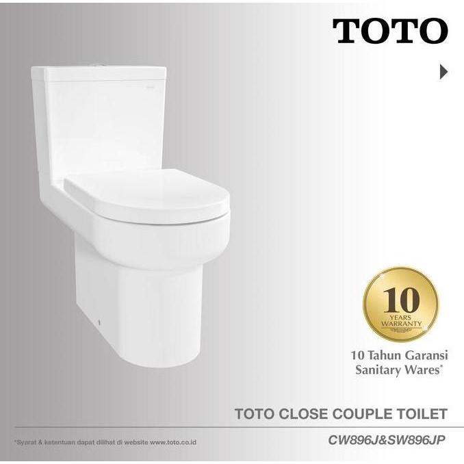 TOTO Omni+ Closed Couple Toilet S-Trap / Kloset Duduk CW896J/SW896JP