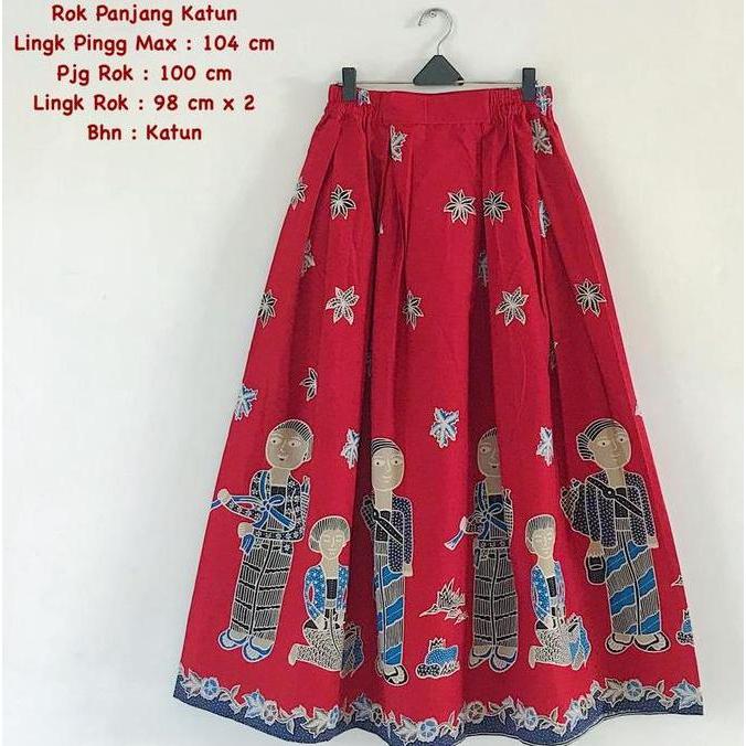 BATIK SOLO TRENDY / OLIVIA SKIRT DAUN / ROK BATIK SOLO BAHAN KATUN TEBAL / ROK BATIK MODEL KLOK A Pr
