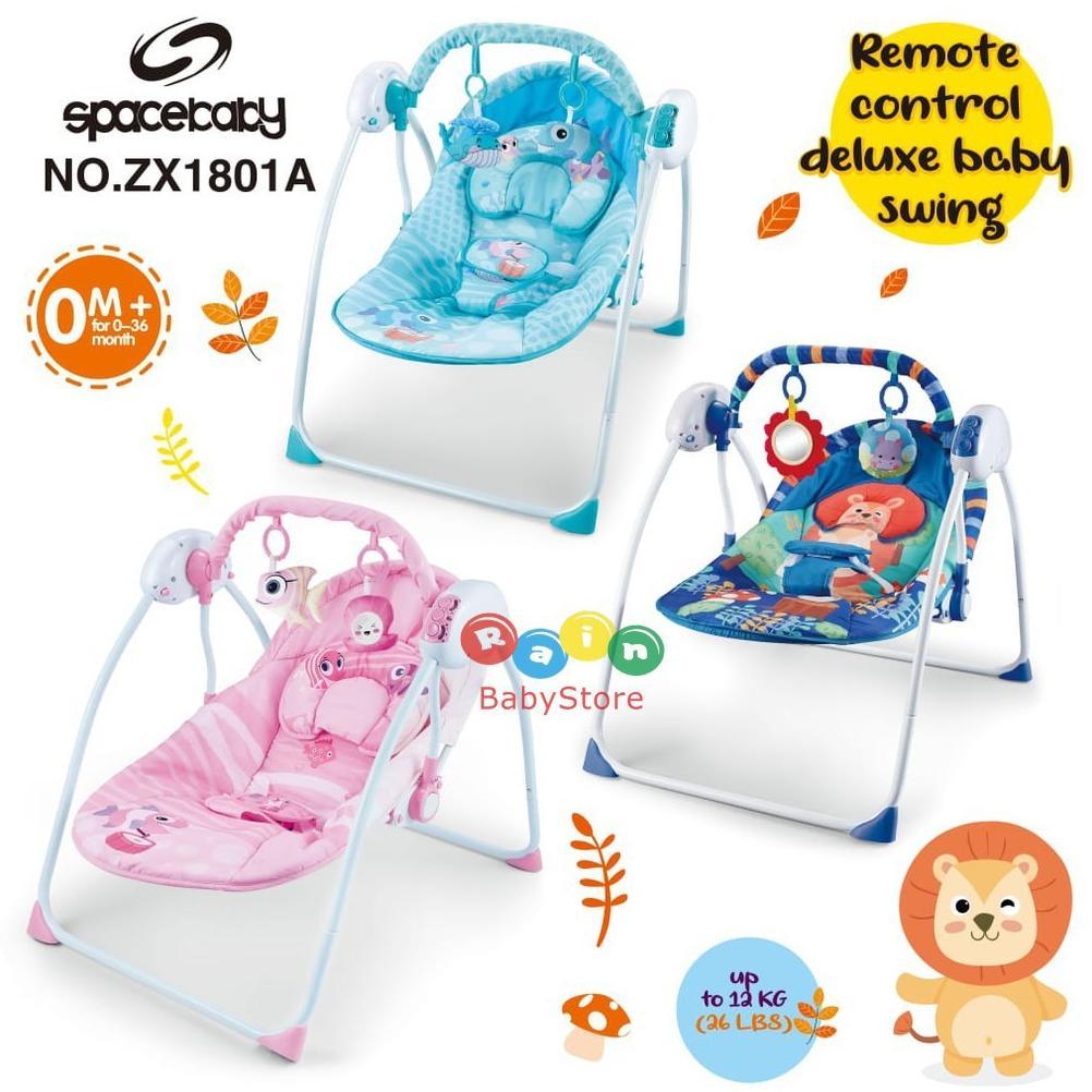 TERBARU 2026 SPACE BABY BOUNCER SWING DELUXE REMOTE CONTROL ZX1801A