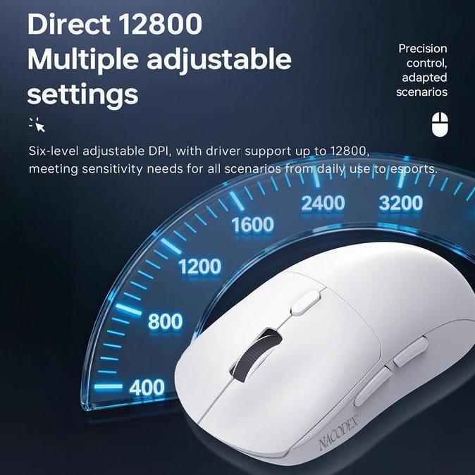Ajazz NJ07 | NJ 07 | NJ-07 Lightweight Tri-mode Wireless Gaming Mouse