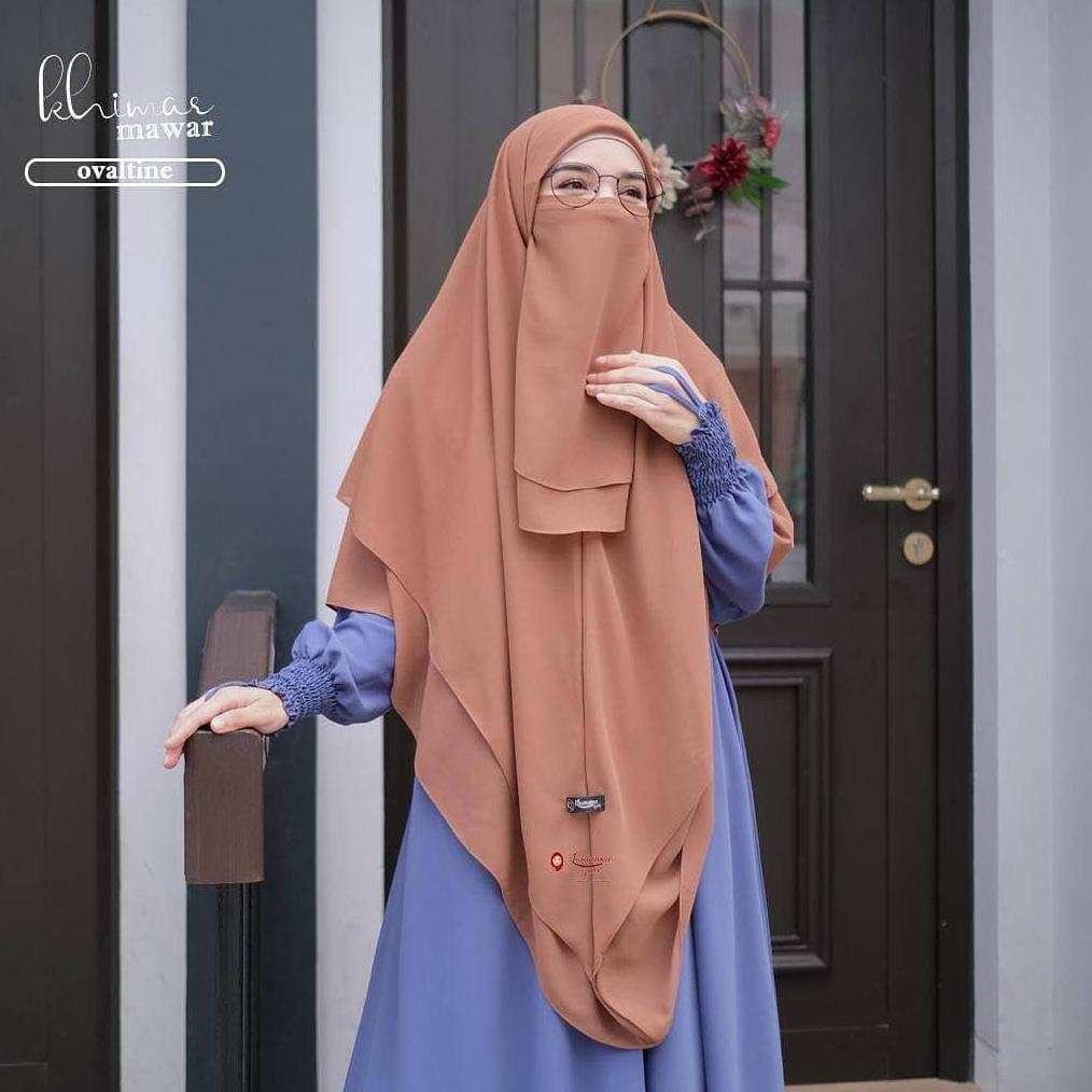 CUCI GUDANG (PAKET) SEGIEMPAT INSTAN FREE CADAR 2 LAYER JUMBO KHIMAR MAWAR 2 LAYER