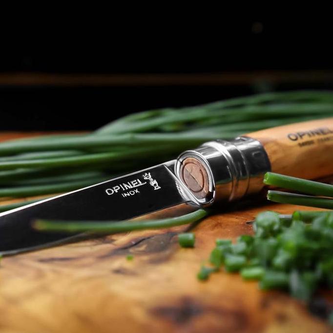Opinel No.12 Slim Line Olive Tree - Pisau Lipat Outdoor (TERBAIK) (TERBARU) (TERMURAH)