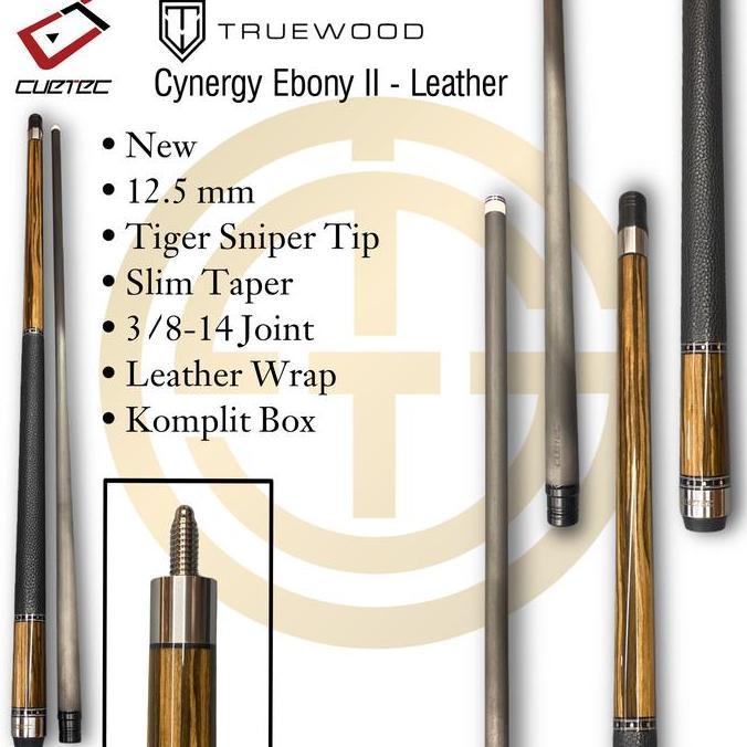 Cuetec Cynergy Truewood Ebony II - Leather (TERBAIK) (TERBARU) (TERMURAH)