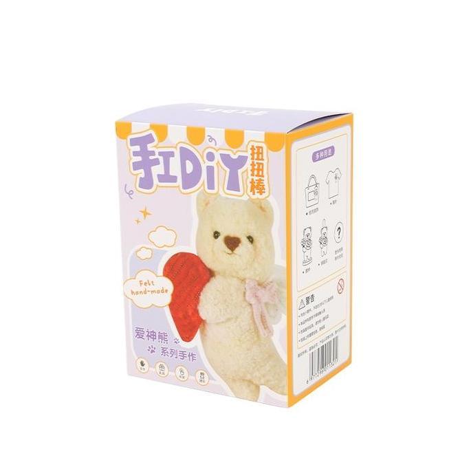 OHSOME - DIY Wool Kit Boneka Kerajinan Tangan Bahan Felt Beruang dan Kucing - Wool Felt Handmade Kit