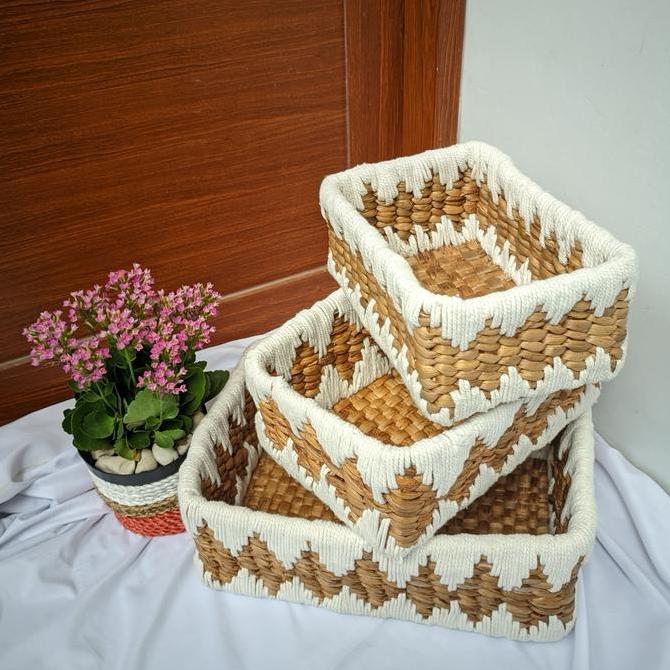 TERLARIS BOX STORAGE KEPANG WAJIK BOX ENCENG GONDOK BOX SERBAGUNA ESTETIK