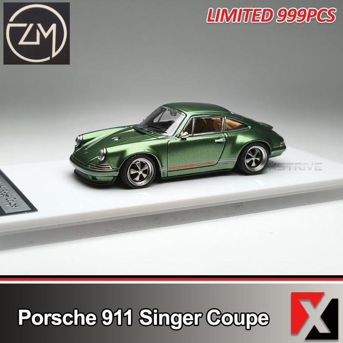 Zincit Model 1:64 Porsche 911 Singer Coupe Green (TERBAIK) (TERBARU) (TERMURAH)