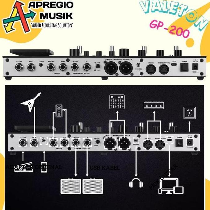 Murah Valeton Gp-200 Gp200 Gp 200 Guitar Multi-Effects Processor Gp200 Lt Gp200 R Gp200 Jr Gp200 X G