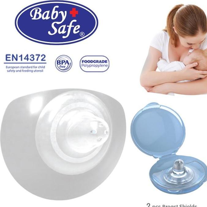 Silicone Nipple Shield / Sambungan Asi / Pelindung Puting Baby Safe 2pcs Bayi