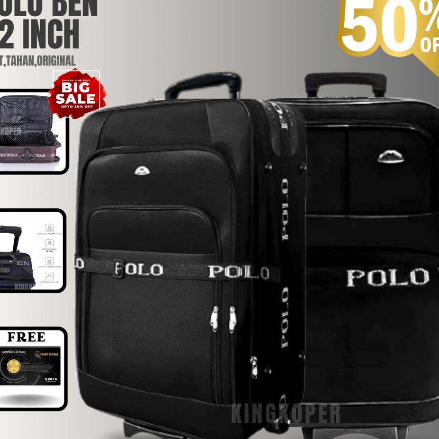 Koper 32 Inch Polo Twin/Koper Jumbo/Koper Besar/Koper Bagasi/Koper Kain/Koper 2 Roda/Koper Murah