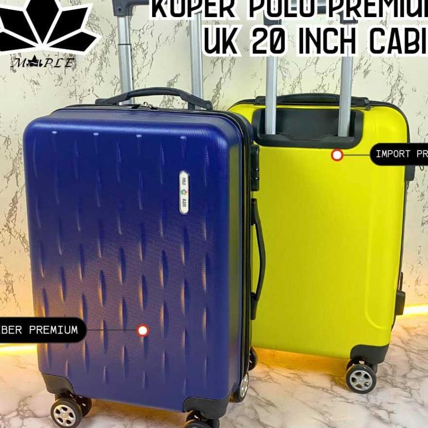 [Bisa Instant] Koper Polo Premium 20 Inch Kualitas Teratas Cabin Antipecah Koper Cabin Makassar Kope