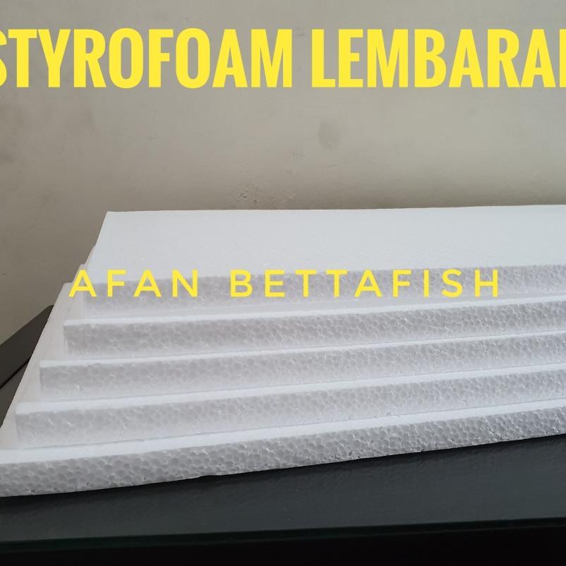 Styrofoam Lembaran Medium Uk 100 X 50 X 5 Cm / Sterefoam Lembaran